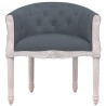 Chaise à manger Gris foncé Velours 
