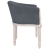 Chaise à manger Gris foncé Velours 