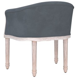 Chaise à manger Gris foncé Velours 