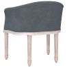 Chaise à manger Gris foncé Velours 