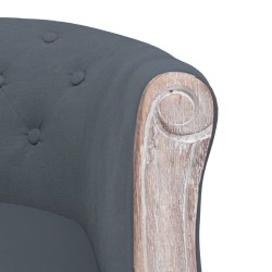 Chaise à manger Gris foncé Velours 