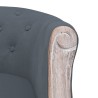 Chaise à manger Gris foncé Velours 