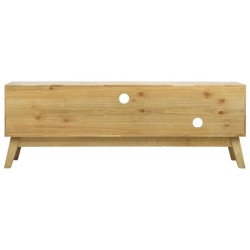 Meuble TV Marron sculpté 120x30x42 cm Bois 