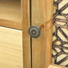 Meuble TV Marron sculpté 120x30x42 cm Bois 