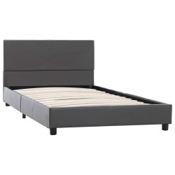 Cadre de lit Gris Similicuir 100 x 200 cm 