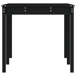 Table de jardin noir 159,5x82,5x76 cm bois massif de pin 