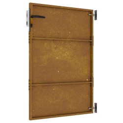 Portail de jardin 85x125 cm acier corten 