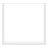 Pieds de table à manger en U 3 pièces Blanc 90 x (72-73) cm Acier 