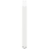 Pieds de table à manger en U 3 pièces Blanc 90 x (72-73) cm Acier 