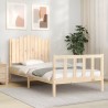 Cadre de lit sans matelas 100x200 cm bois massif de pin 