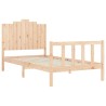 Cadre de lit sans matelas 100x200 cm bois massif de pin 