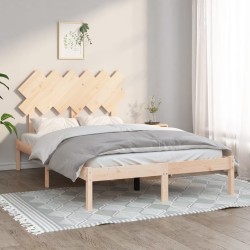 Cadre de lit sans matelas 135x190 cm bois massif 