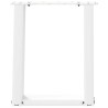 Pieds de table basse en U 2 pièces Blanc 38 x (42-43) cm Acier 