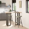 Pieds de table de bar en forme de T, 2 pièces, noir, 50 x 35 x (110-111) cm, acier 