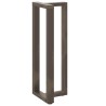 Pieds de table de bar en forme de T, 2 pièces, noir, 50 x 35 x (110-111) cm, acier 