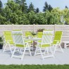Coussins de chaise à dossier haut lot de 6 vert vif 