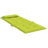 Coussins de chaise à dossier haut lot de 6 vert vif 