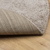Tapis shaggy PAMPLONA poils longs moderne beige Ø 280 cm 
