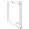 Pieds de table à manger en T, 2 pièces, blanc, 100 x 35 x (72-73) cm, acier 