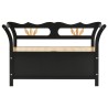 Banc Noir 107x45x75,5 cm Bois de sapin solide 