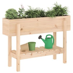 Lit surélevé de jardin 101x30x69 cm bois de pin massif 