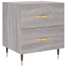 Table de chevet sonoma gris 40x35x47,5 cm bois d’ingénierie 