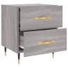 Table de chevet sonoma gris 40x35x47,5 cm bois d’ingénierie 
