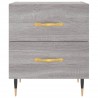 Table de chevet sonoma gris 40x35x47,5 cm bois d’ingénierie 
