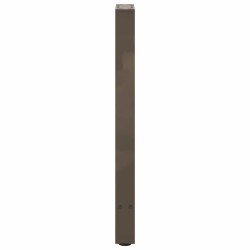 Pieds de table console en acier naturel, 2 pièces, 28 x (72-73) cm 