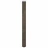 Pieds de table console en acier naturel, 2 pièces, 28 x (72-73) cm 