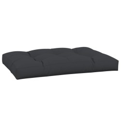 Coussin de palette noir 120x80x12 cm tissu 