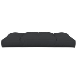 Coussin de palette noir 120x80x12 cm tissu 