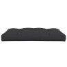 Coussin de palette noir 120x80x12 cm tissu 