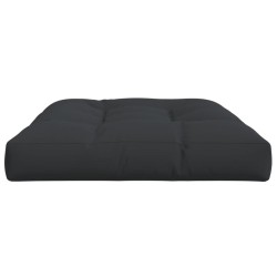 Coussin de palette noir 120x80x12 cm tissu 