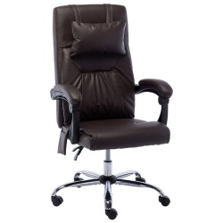 Chaise de bureau de massage Marron Similicuir 