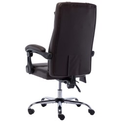 Chaise de bureau de massage Marron Similicuir 