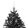 Arbre de Noël neigeux avec base de parapluie Noir 190 cm PVC 