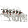 Rennes de Noël 6 pcs Doré 120 LED 