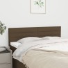 Têtes de lit 2 pcs Marron foncé 72x5x78/88 cm Tissu 