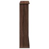 Cadre de cheminée chêne marron 75x20x87,5 cm bois d'ingénierie 