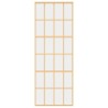 Porte coulissante doré 76x205 cm verre ESG clair et aluminium 
