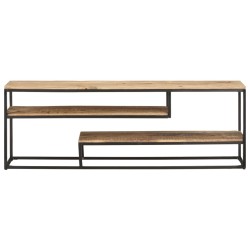 Meuble TV 130x30x45 cm Bois de manguier brut 