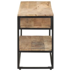 Meuble TV 130x30x45 cm Bois de manguier brut 
