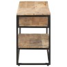 Meuble TV 130x30x45 cm Bois de manguier brut 