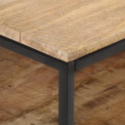 Meuble TV 130x30x45 cm Bois de manguier brut 