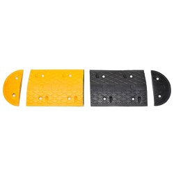 Ralentisseur Jaune et noir 226x32,5x4 cm Caoutchouc 