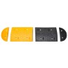 Ralentisseur Jaune et noir 226x32,5x4 cm Caoutchouc 
