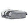 Cadre de lit sans matelas gris béton 140x190 cm 