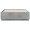 Cadre de lit sans matelas gris béton 140x190 cm 