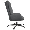 Chaise de relaxation avec tabouret Gris clair Tissu 